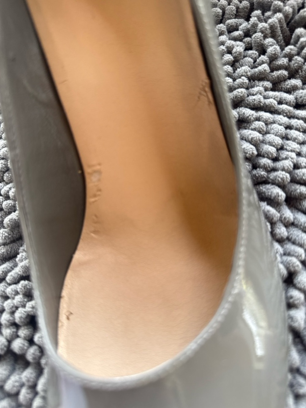 Cole Haan Gray Patent Leather Pumps Size 9B 3” Heel Classic Work Heels - Picture 12 of 14